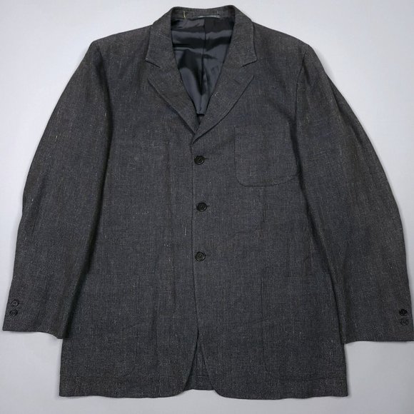 Ermenegildo Zegna Soft Linen Mohair 3 Button Partially Lined Blazer 44R - Picture 2 of 12